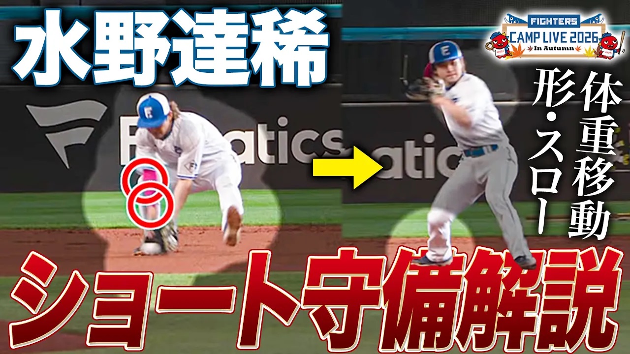「身体から離れない形」水野達稀のショート守備解説